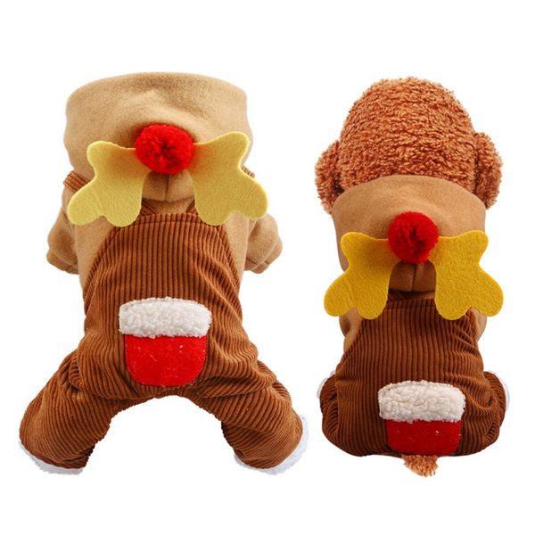 dog apparel pet christmas plus velvet thick warm elk overalls jumpsuit suitable for small and medium cats/dogs
dog apparel pet christmas plus velvet thick warm elk overalls jumpsuit suitable for small and medium cats/dogs