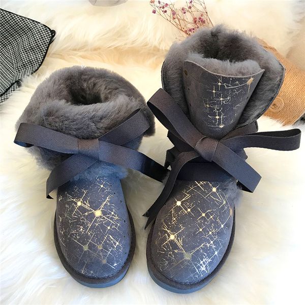 new arrive fashion sheepskin nature wool middle boot winter women genuine leather non-slip keep worm cross bandage high quality, Black
new arrive fashion sheepskin nature wool middle boot winter women genuine leather non-slip keep worm cross bandage high quality, Black