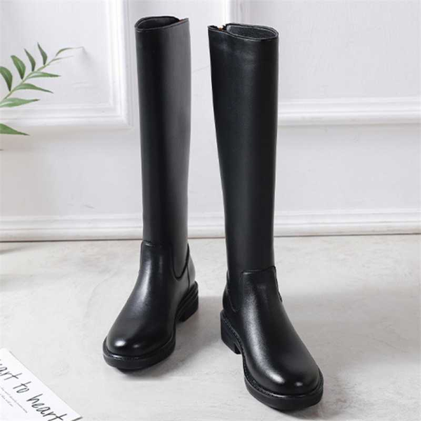 boots knee-high women 2021 autumn genuine leather skinny legs female fashion comfortable platform women's shoes, Black
boots knee-high women 2021 autumn genuine leather skinny legs female fashion comfortable platform women's shoes, Black