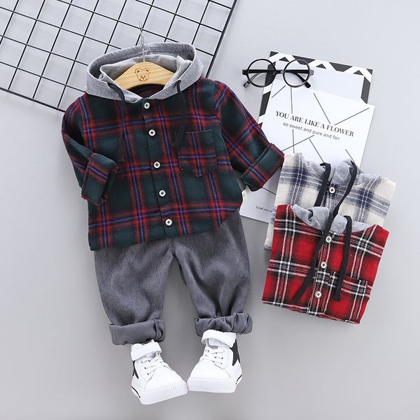 infantil kids clothes baby boys costume lattice hooded tracksuit pants 2pcs/set leisure autumn outfits set, White
infantil kids clothes baby boys costume lattice hooded tracksuit pants 2pcs/set leisure autumn outfits set, White
