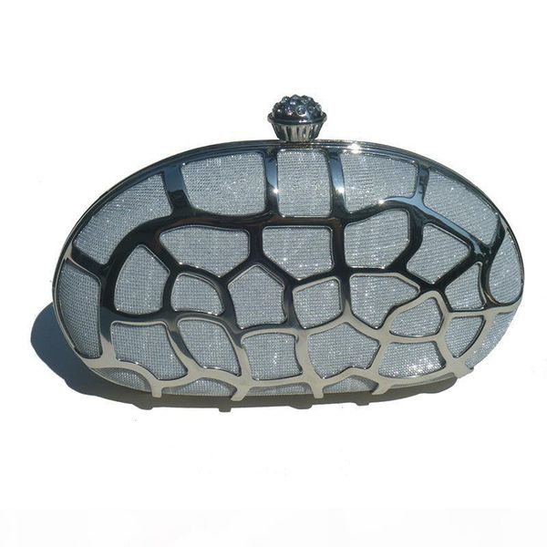 designer-shell box clutch encrusted hollow out metallic shape artificial silk evening bag with diamond clasp for women handbag - z6825
designer-shell box clutch encrusted hollow out metallic shape artificial silk evening bag with diamond clasp for women handbag - z6825