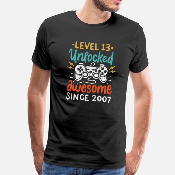 level 13 unlocked awesome since 2007 birthday age t shirt men printing cotton s-xxxl basic solid new style summer style formal shirt
level 13 unlocked awesome since 2007 birthday age t shirt men printing cotton s-xxxl basic solid new style summer style formal shirt