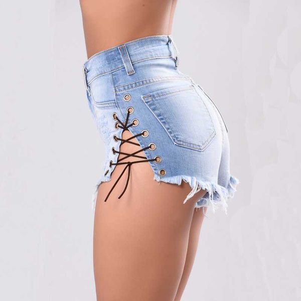 summer hole denim shorts ladies nightclub fashion large size shorts women's cotton thin section new light blue jeans
summer hole denim shorts ladies nightclub fashion large size shorts women's cotton thin section new light blue jeans