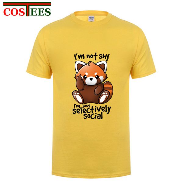 2019 new fashion summer kawaii shy red panda t shirt men funny selectively social t-shirt male cute racoon anti social tee shirt
2019 new fashion summer kawaii shy red panda t shirt men funny selectively social t-shirt male cute racoon anti social tee shirt