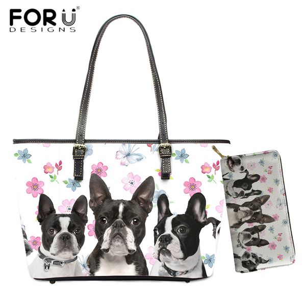 forudesigns proud boston terrier print 2pcs/set handbag pu leather shoulder bag for women brand design totes wallet
forudesigns proud boston terrier print 2pcs/set handbag pu leather shoulder bag for women brand design totes wallet