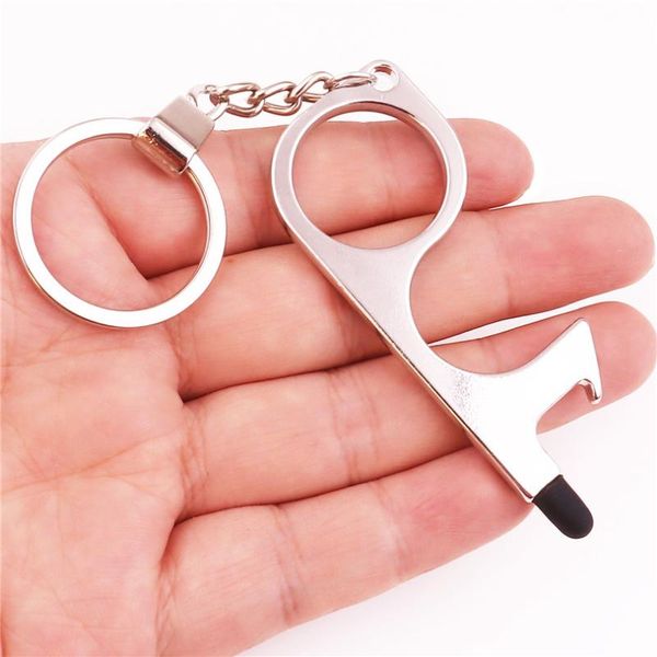 portable contactless hygiene door opener tools non-contact isolated door handle elevator keychain waist buckle car gift jewelry, Silver
portable contactless hygiene door opener tools non-contact isolated door handle elevator keychain waist buckle car gift jewelry, Silver