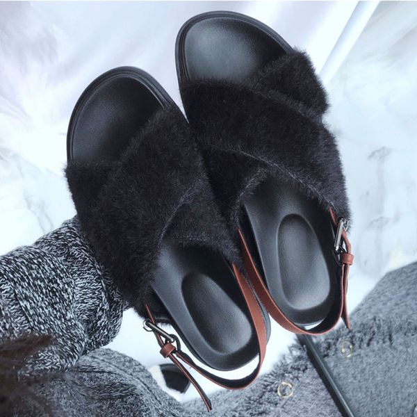 teahoo fashion new women plush sandals comfortable buckle back strap women roman shoes platform casual shoes mujer, Black
teahoo fashion new women plush sandals comfortable buckle back strap women roman shoes platform casual shoes mujer, Black