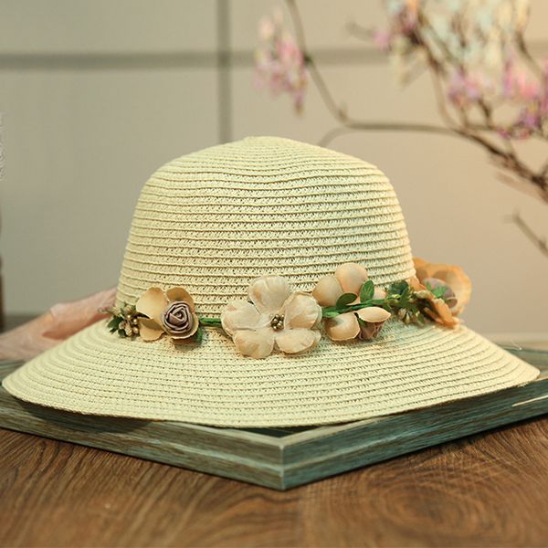 wide brim hats women summer sports hat straw weave sun visor artificial flower garland wreath ribbon cap l2, Blue;gray
wide brim hats women summer sports hat straw weave sun visor artificial flower garland wreath ribbon cap l2, Blue;gray