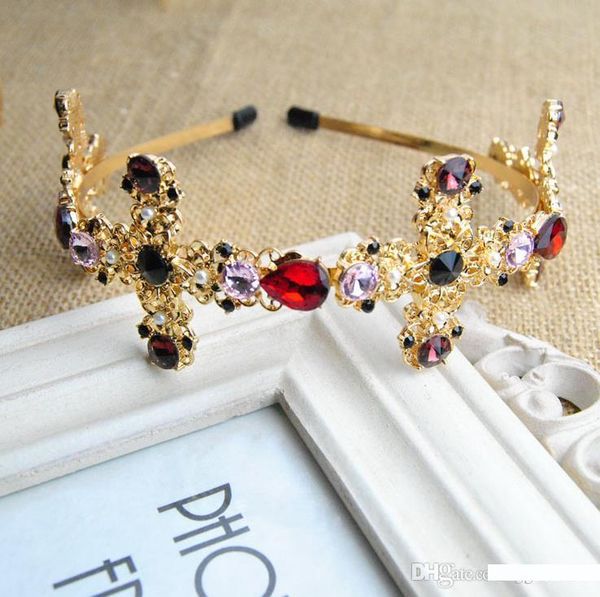 european and american baroque fashion personality cross headdress crystal color gem hairpin fashion crown bride designer headband, Slivery;golden
european and american baroque fashion personality cross headdress crystal color gem hairpin fashion crown bride designer headband, Slivery;golden