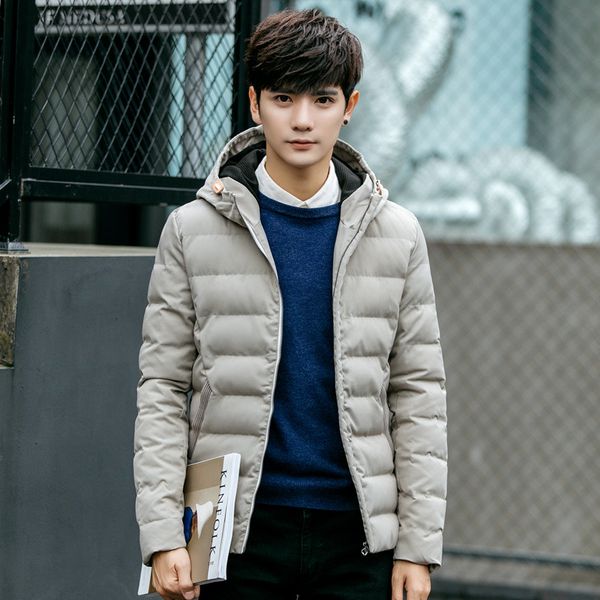 men's down & parkas winter korean-style slim fit cotton-padded clothes youth hooded thick warm fashion stylish, Black
men's down & parkas winter korean-style slim fit cotton-padded clothes youth hooded thick warm fashion stylish, Black