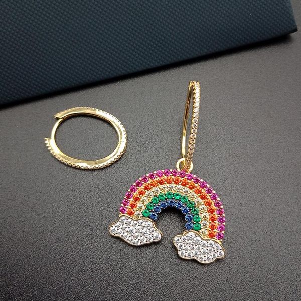 new asymmetric design mutilcolor rainbow zirconia crystal hoop earrings fashion women wedding party dress jewelry ce0533, Golden;silver
new asymmetric design mutilcolor rainbow zirconia crystal hoop earrings fashion women wedding party dress jewelry ce0533, Golden;silver