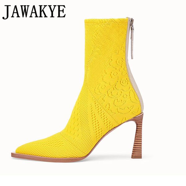 candy color knitted ankle boots for women high heels elastic stretch autumn woolen lsock shoes short boots runway pointed toe, Black
candy color knitted ankle boots for women high heels elastic stretch autumn woolen lsock shoes short boots runway pointed toe, Black