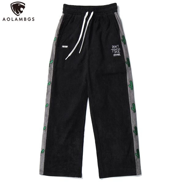 men's pants aolamegs sweatpants men side stripe plant embroidery joggers trousers elastic waist straight baggy cozy fashion streetwear, Black
men's pants aolamegs sweatpants men side stripe plant embroidery joggers trousers elastic waist straight baggy cozy fashion streetwear, Black