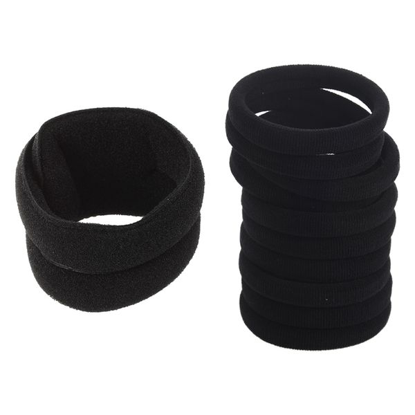 22 pcs accessories: 2 pcs large ic sponge hair styling bun maker,twist curler tool clip donut style & 20 lady girls black
22 pcs accessories: 2 pcs large ic sponge hair styling bun maker,twist curler tool clip donut style & 20 lady girls black
