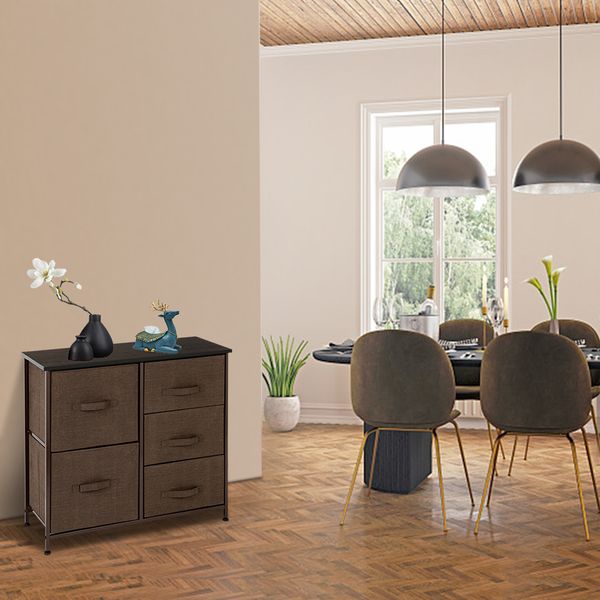 european style indoor storage drawer cabinet brown dresser organizer with 5 drawers fabric dresser tower for bedroom hallway entryway close
european style indoor storage drawer cabinet brown dresser organizer with 5 drawers fabric dresser tower for bedroom hallway entryway close