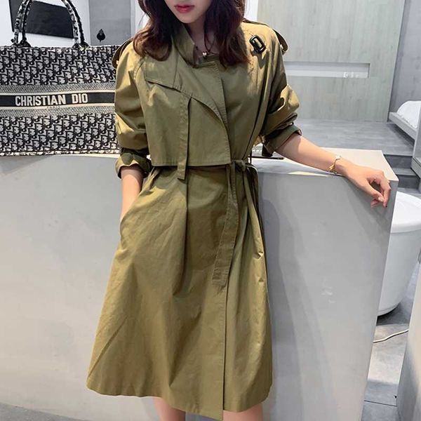 fashion new trench coat women 2020 spring autumn khaki lace-up long windbreaker women outwear loose overcoat ladies tide d3507, Tan;black
fashion new trench coat women 2020 spring autumn khaki lace-up long windbreaker women outwear loose overcoat ladies tide d3507, Tan;black