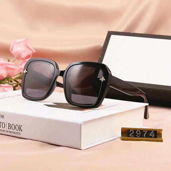 summer women designer sunglasses brand sunglasses womens beach goggle glasses uv400 2974 5 color excellent quality with box, White;black
summer women designer sunglasses brand sunglasses womens beach goggle glasses uv400 2974 5 color excellent quality with box, White;black