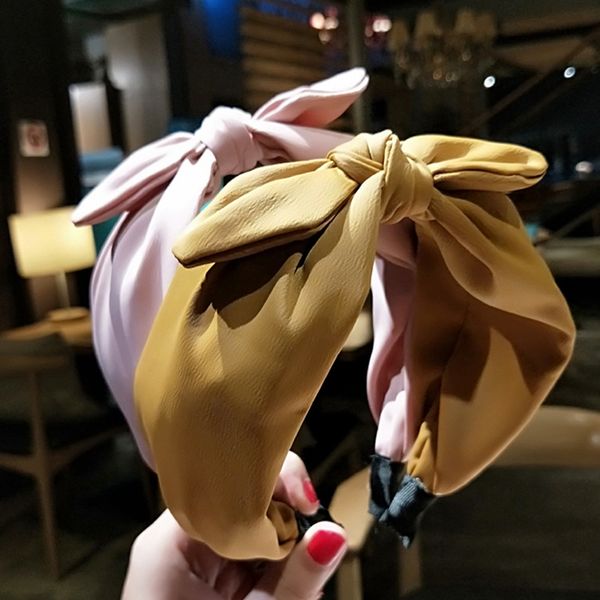 retro design solid color satin bow headband female fashion ears tiara headwear hair accessories
retro design solid color satin bow headband female fashion ears tiara headwear hair accessories