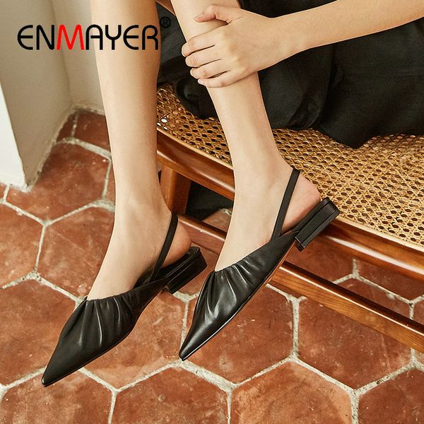 enmayer party mules square heel women shoes elastic band pointed toe high heel novelty slingbacks genuine leather wedding shoes, Black
enmayer party mules square heel women shoes elastic band pointed toe high heel novelty slingbacks genuine leather wedding shoes, Black