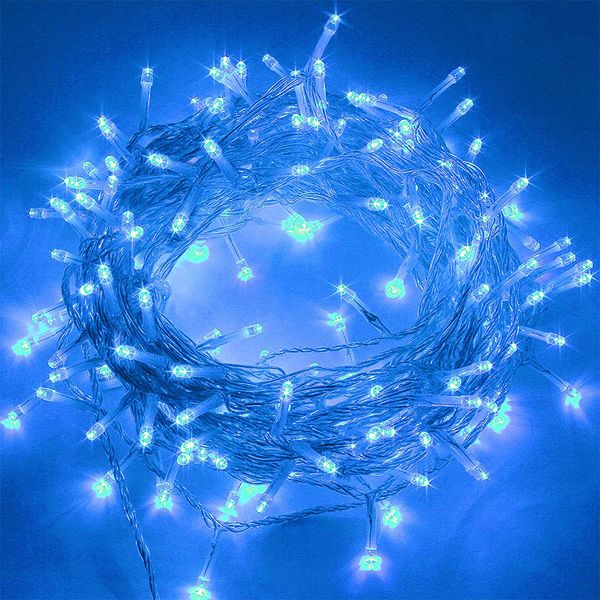 Twinkle Star 33ft 80leds Indoor String Lights, Pulg In String Lights 8 Modes Waterproof Indoor Outdoor Christmas Tree Wedding Party Bedroom