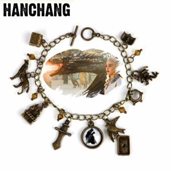 1 pc game of throne charm bracelet pilseira arrow crown bangle bracelet glass wolf head punk style wristband gif, Red;blue
1 pc game of throne charm bracelet pilseira arrow crown bangle bracelet glass wolf head punk style wristband gif, Red;blue