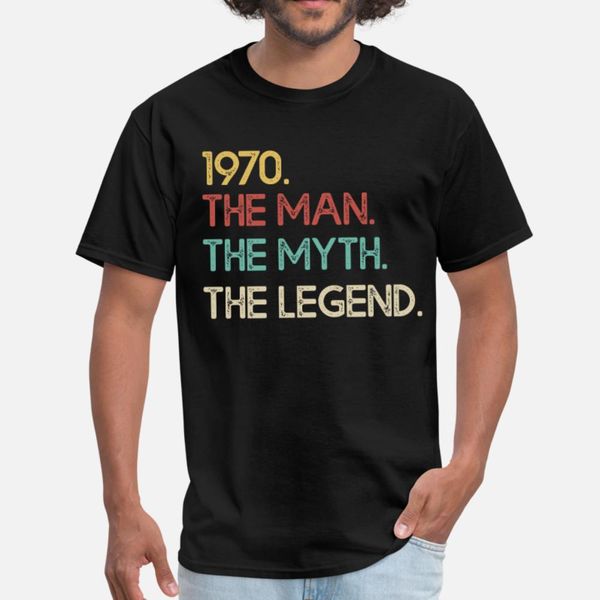 1970 the man myth legend 50th birthday funny gift t shirt men print cotton s-xxxl letters interesting comical spring slim shirt, White;black
1970 the man myth legend 50th birthday funny gift t shirt men print cotton s-xxxl letters interesting comical spring slim shirt, White;black