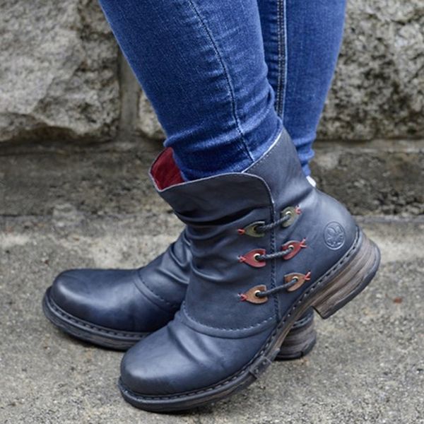 women winter boots pu leather plus size zipper ankle boots blue autumn ladiews casual sewing shoes, Black
women winter boots pu leather plus size zipper ankle boots blue autumn ladiews casual sewing shoes, Black