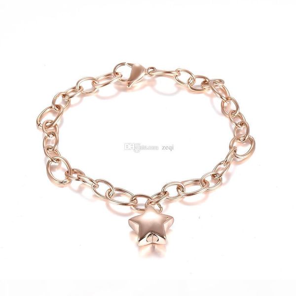 memorial link chain bracelet star urn cremation jewelry bangle ashes keepsake fashion accessries sale, Golden;silver
memorial link chain bracelet star urn cremation jewelry bangle ashes keepsake fashion accessries sale, Golden;silver