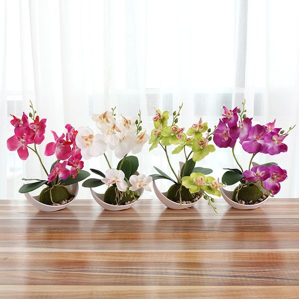 2020 wedding decoration artificial butterfly orchid bonsai decorative fake flower with pot ornaments home table decor wholesale
2020 wedding decoration artificial butterfly orchid bonsai decorative fake flower with pot ornaments home table decor wholesale