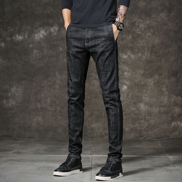 men's jeans for men 2021 fashion business casual stretch slim classic trousers denim black pants 716, Blue
men's jeans for men 2021 fashion business casual stretch slim classic trousers denim black pants 716, Blue