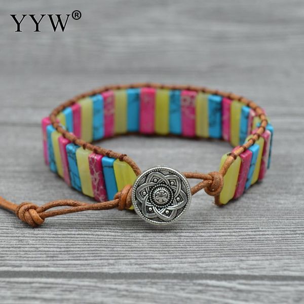 link, chain multiple color natural bracelet emperor stone bead handmade leather rope bohemia boho couple ethnic ornaments for women men, Black
link, chain multiple color natural bracelet emperor stone bead handmade leather rope bohemia boho couple ethnic ornaments for women men, Black
