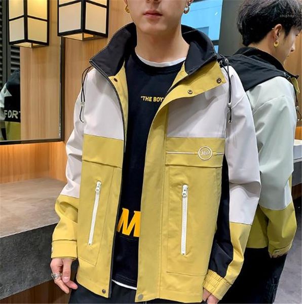 outerwear street style mens designer jackets fashion contrast color long sleeve hooded jackets 20fw mens coats, Black;brown
outerwear street style mens designer jackets fashion contrast color long sleeve hooded jackets 20fw mens coats, Black;brown