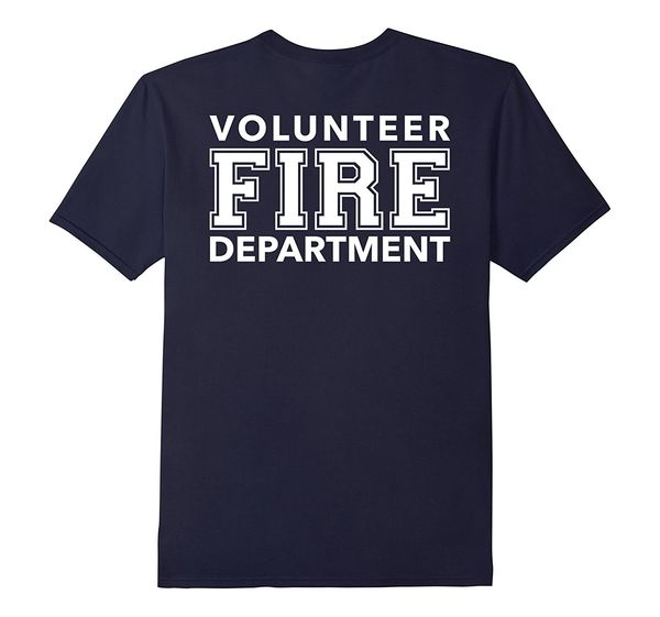 2019 new summer cool tee shirt volunteer fire department t-shirt for firefighters firemen cotton t-shirt