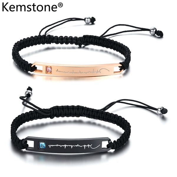 charm bracelets kemstone fashion black/pink stainless steel adjustable woven rope for couples, Golden;silver
charm bracelets kemstone fashion black/pink stainless steel adjustable woven rope for couples, Golden;silver
