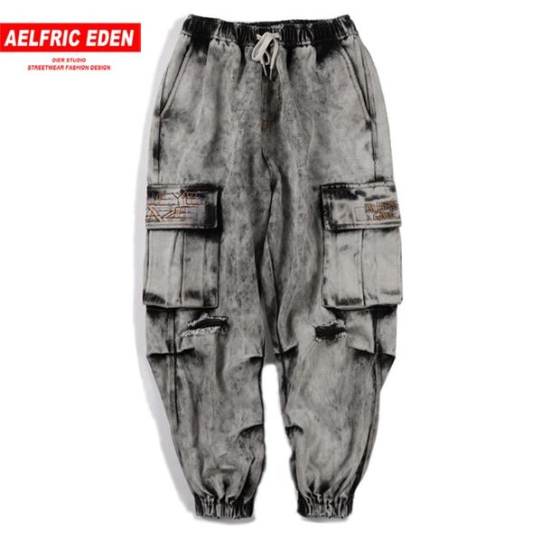 aelfric eden hip hop ripped destroyed denim jeans streetwear harajuku multi pockets pant man oversize loose jogger men trousers, Blue
aelfric eden hip hop ripped destroyed denim jeans streetwear harajuku multi pockets pant man oversize loose jogger men trousers, Blue