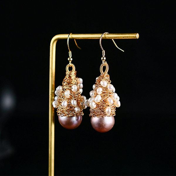 handmade original natural fresh water pearl drop earrings for women jewelry boucles d oreille femme, Golden;silver
handmade original natural fresh water pearl drop earrings for women jewelry boucles d oreille femme, Golden;silver
