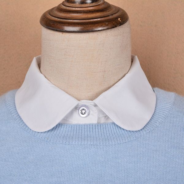 black white clothes shirt accessories fake collar detachable collars faux half shirt false collar solid lapel blouse top, Blue;purple
black white clothes shirt accessories fake collar detachable collars faux half shirt false collar solid lapel blouse top, Blue;purple