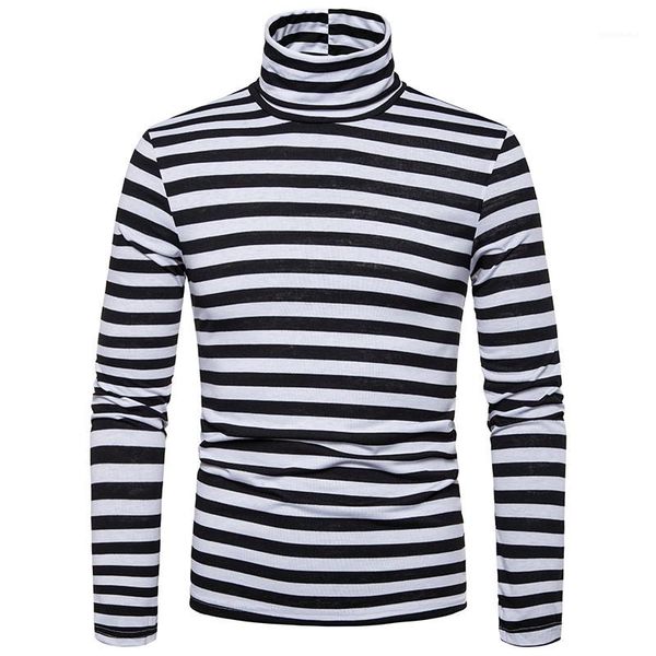 designer long sleeve tshirts fashion slim high collar mens tees casual males clothing stripe panelled mens, White;black
designer long sleeve tshirts fashion slim high collar mens tees casual males clothing stripe panelled mens, White;black