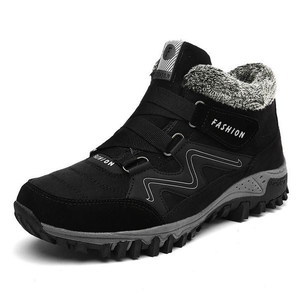high 2020 winter men boots with fur 2020 warm leather snow boots men work casual shoes sneakers rubber ankle 39-45, Black
high 2020 winter men boots with fur 2020 warm leather snow boots men work casual shoes sneakers rubber ankle 39-45, Black