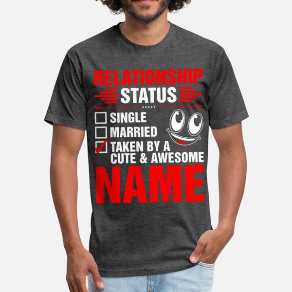 relationship status cute and awesome name t shirt men knitted short sleeve euro size s-3xl clothes fit fashion summer original shirt
relationship status cute and awesome name t shirt men knitted short sleeve euro size s-3xl clothes fit fashion summer original shirt