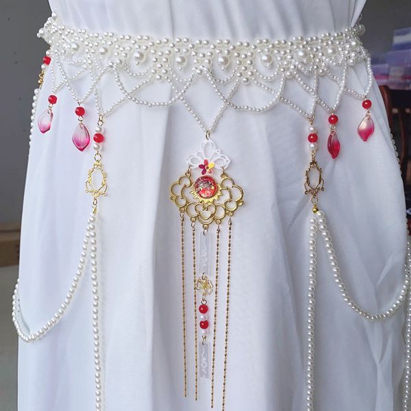 deepeel 1pc 70cm costume hanfu waist chain ancient style long tassel pearl cummerbunds corset waistband plus size fashion corset, Black;brown
deepeel 1pc 70cm costume hanfu waist chain ancient style long tassel pearl cummerbunds corset waistband plus size fashion corset, Black;brown