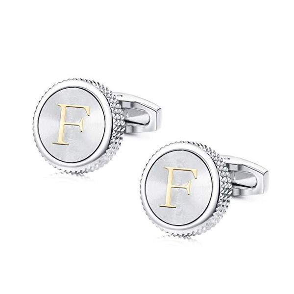 High Quality Round Letter Cufflinks Men's Shirt Suit Cuff links Simple Wedding Cuff Buttons Business Initials French Cufflink
High Quality Round Letter Cufflinks Men's Shirt Suit Cuff links Simple Wedding Cuff Buttons Business Initials French Cufflink