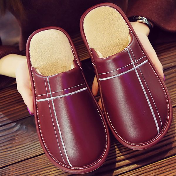 fashion style pu leather slippers warm home slippers ladies short plush flat shoes women spring/autumn, Black
fashion style pu leather slippers warm home slippers ladies short plush flat shoes women spring/autumn, Black