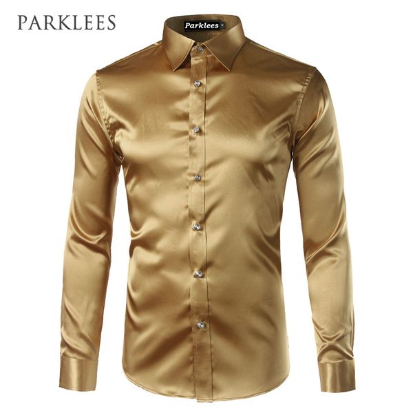 new gold silk satin shirt men chemise homme 2020 fashion mens slim fit long sleeve emulation silk button down dress shirt red, White;black
new gold silk satin shirt men chemise homme 2020 fashion mens slim fit long sleeve emulation silk button down dress shirt red, White;black