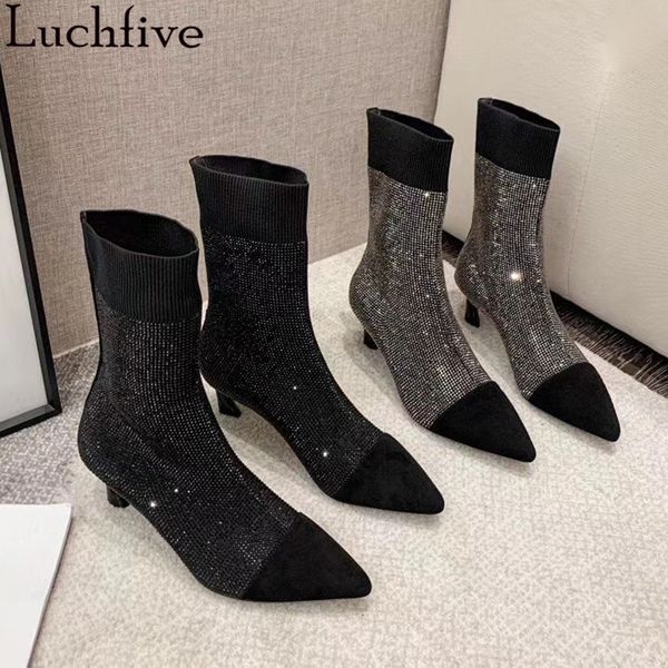 сияющий алмазные boots женщины stretch ткань ботильоны kitten heels упругие femme заостренные носком черные ботинки женщина, Black
сияющий алмазные boots женщины stretch ткань ботильоны kitten heels упругие femme заостренные носком черные ботинки женщина, Black