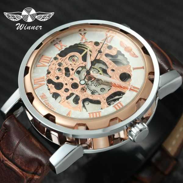 2020 winner fashion women men mechanical watch leather watchband stainless steel case skeleton dial wristwatch for ladies, Slivery;brown
2020 winner fashion women men mechanical watch leather watchband stainless steel case skeleton dial wristwatch for ladies, Slivery;brown
