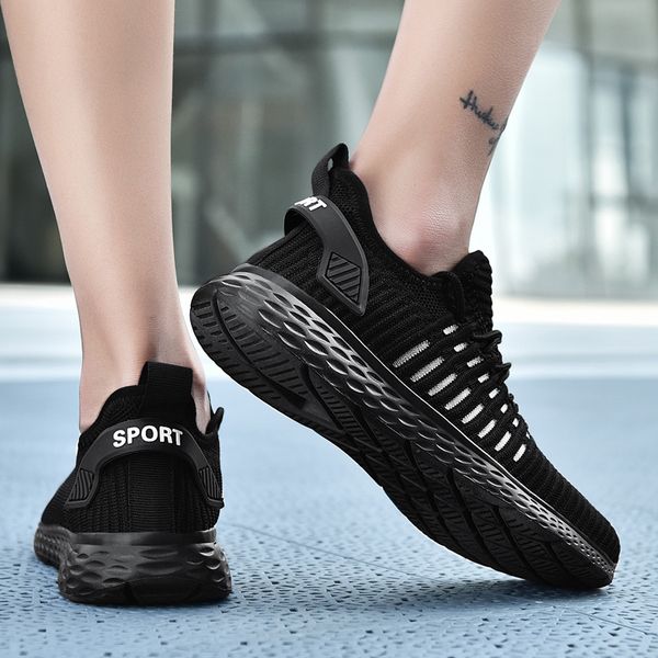 lace up men shoes new summer flying woven casual shoes lightweight comfortable breathable couples walking women sneakers, Black
lace up men shoes new summer flying woven casual shoes lightweight comfortable breathable couples walking women sneakers, Black