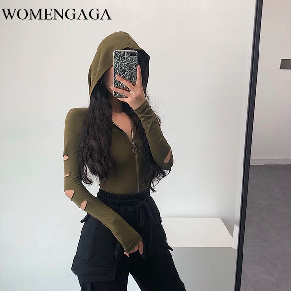 women's jumpsuits & rompers womengaga v-neck zipper hole tight stretch hooded slim skinny full sleeve jumpsuit bodysuits 1u4v, Black;white
women's jumpsuits & rompers womengaga v-neck zipper hole tight stretch hooded slim skinny full sleeve jumpsuit bodysuits 1u4v, Black;white