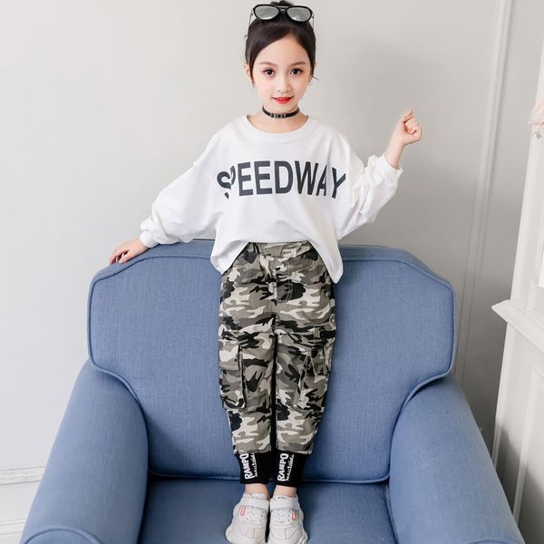 fashion children sports set cotton white/black t-shirts + camouflage pants toddler girl clothes set kids tracksuit 4 8 12years 0927
fashion children sports set cotton white/black t-shirts + camouflage pants toddler girl clothes set kids tracksuit 4 8 12years 0927
