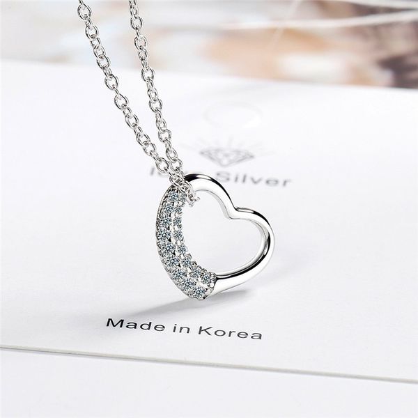 pendant necklaces cute female white crystal necklace charm silver color chain for women trendy hollow heart wedding
pendant necklaces cute female white crystal necklace charm silver color chain for women trendy hollow heart wedding